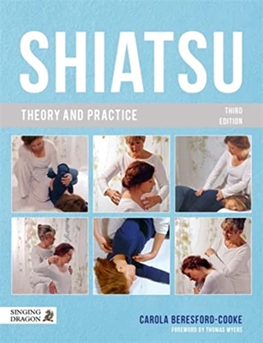 Book cover: "Shiatsu Theory and Practice," showing people receiving Shiatsu massage.