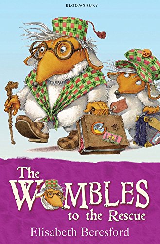 Book cover featuring two furry Wombles characters with luggage.