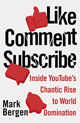 Book cover with red thumbs up, comment bubble, and notification bell.