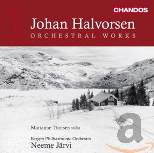 CD cover featuring a snowy landscape and text naming composers and performers.