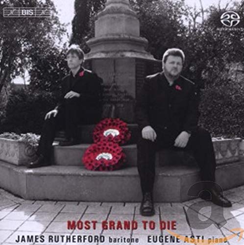 CD cover featuring two men in formal wear with red poppies.