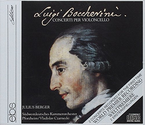 CD cover featuring a portrait of composer Luigi Boccherini.