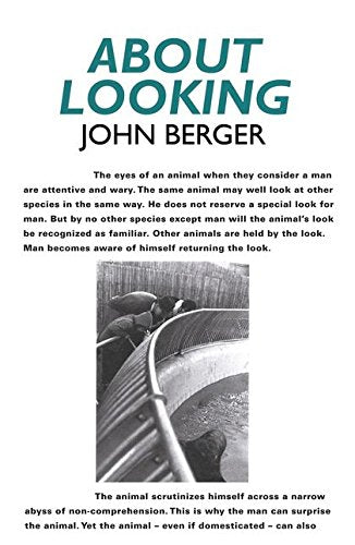 Book cover: "About Looking" by John Berger, featuring a zoo enclosure.