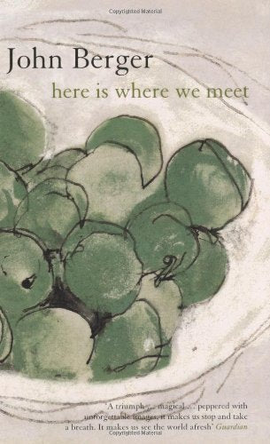 Book cover featuring a sketch of green fruit in a bowl by John Berger.