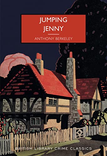 Book cover for “Jumping Jenny” featuring a quaint, dark-toned village scene.