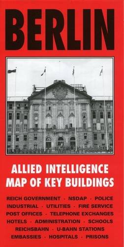 Cover of Berlin Intelligence Map featuring a black-and-white government building on a red background.