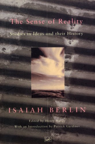 Book cover: “The Sense of Reality” by Isaiah Berlin, with abstract image.