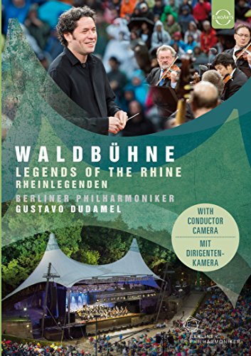 The image shows a Blu-ray cover featuring a conductor and an outdoor concert venue.