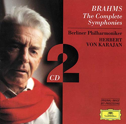 CD cover: Herbert von Karajan portrait, red background, and large number 2.