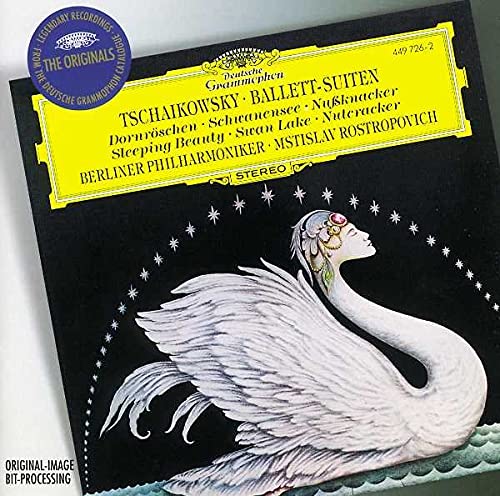 CD cover featuring a swan with a woman's face against a black background.