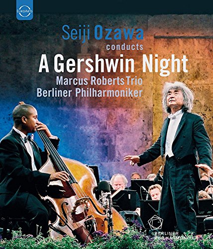 Blu-ray cover featuring Seiji Ozawa conducting with musicians.