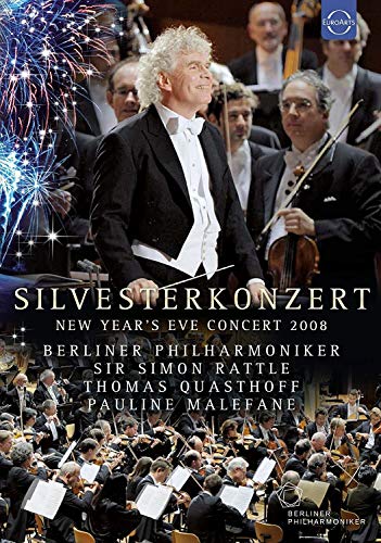 Sir Simon Rattle conducting the Berliner Philharmoniker at the 2008 New Year's Eve concert.