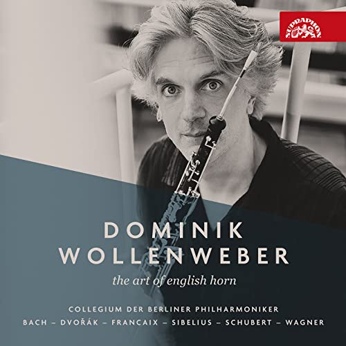CD cover featuring a portrait of a man with an English horn.