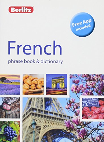 Berlitz French phrase book & dictionary cover with travel images.