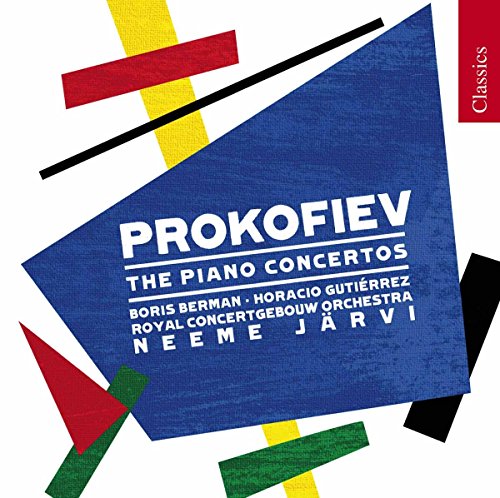 CD cover for Prokofiev piano concertos, abstract geometric design.