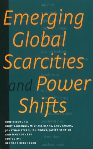 Book cover: "Emerging Global Scarcities & Power Shifts" with listed contributors.