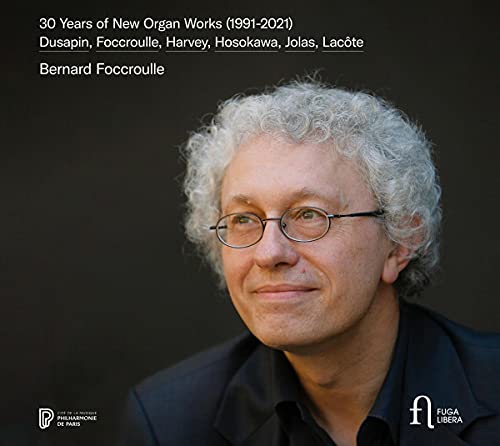 CD cover featuring portrait of Bernard Foccroulle, a man with gray curly hair.