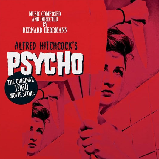 Red album cover for “Psycho” featuring a distressed portrait and text.