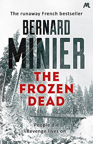 Book cover: "The Frozen Dead" with snowy forest and large white text.