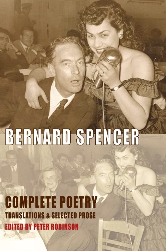 Book cover featuring a black and white photo of Bernard Spencer.