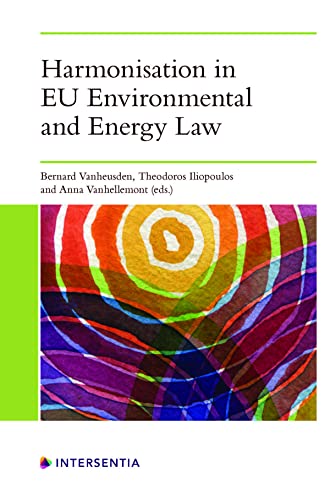 Book cover: "Harmonisation in EU Environmental and Energy Law" with abstract art.