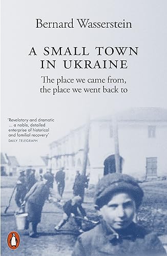 Book cover with a vintage photograph of people in a Ukrainian town.