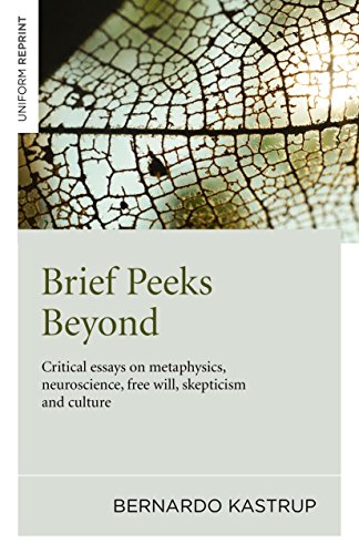 Book cover with cracked leaf texture and title “Brief Peeks Beyond.”