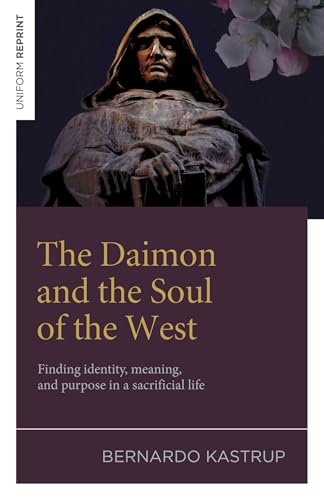 Book cover featuring a hooded statue against a dark background with pink flowers.