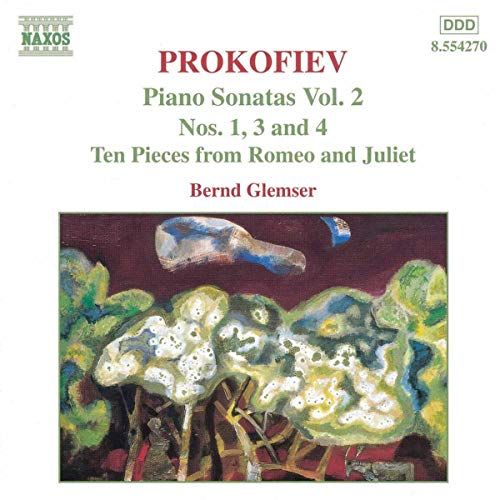 CD cover for Prokofiev piano sonatas by Bernd Glemser, abstract art.