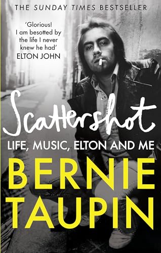 Book cover for “Scattershot” featuring Bernie Taupin with a cigarette.