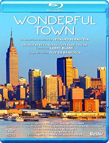 “Wonderful Town” Blu-ray cover featuring a New York City skyline.