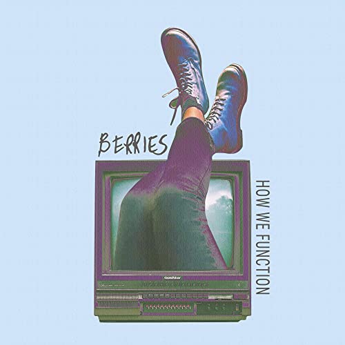 Album cover for BERRIES - How We Function, featuring legs and a TV.