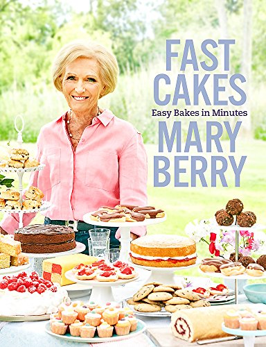 Mary Berry cookbook cover with various cakes and baked goods displayed.