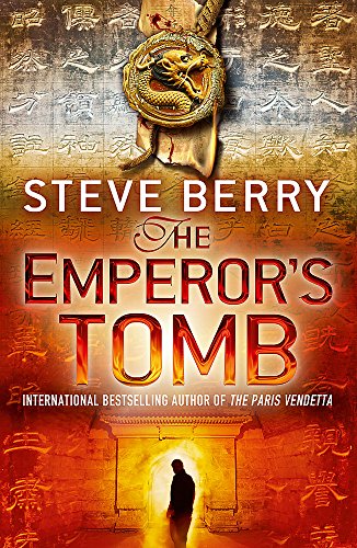 Book with dark cover, featuring a male figure in a mysterious, ancient setting.