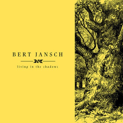 Bert Jansch album cover: yellow background, sketched trees, and text.