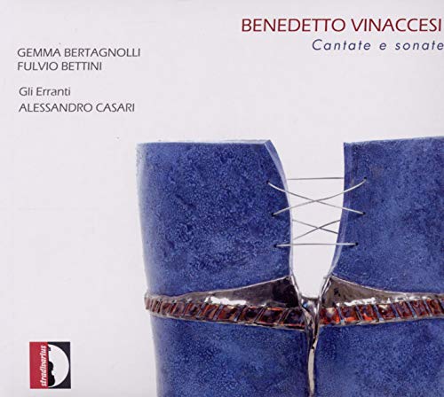 CD cover for "Vinaccesi: Cantate e sonate" featuring blue pottery.