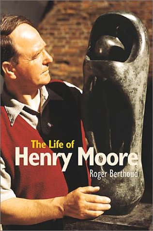 Book cover featuring sculptor Henry Moore and one of his abstract forms.