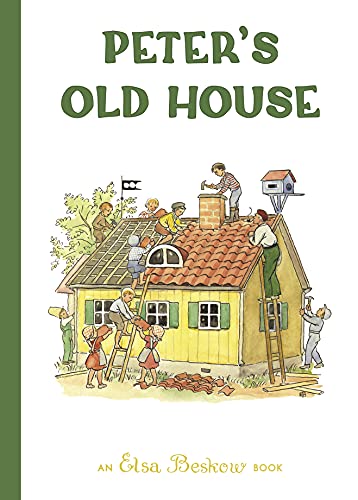 Book cover: illustrated children working on a red-roofed house.
