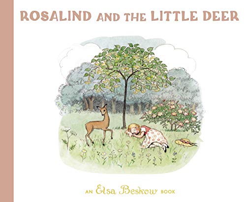 Book cover: girl and fawn rest under a flowering tree.