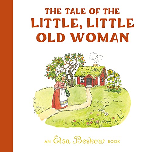 Book cover illustration of an old woman walking toward a small red cottage.