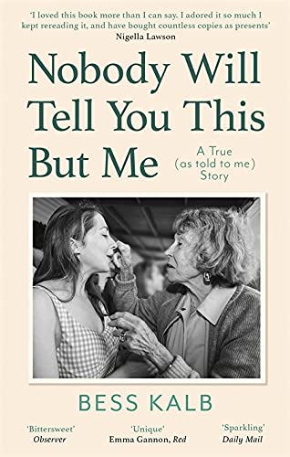 Book cover showing a black and white photo of an older woman touching a younger woman's face.