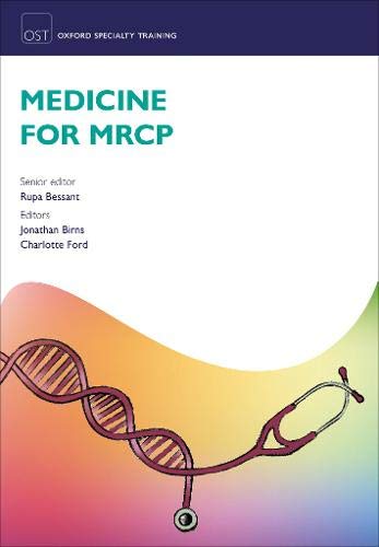 Book cover: "Medicine for MRCP" with DNA helix and stethoscope.