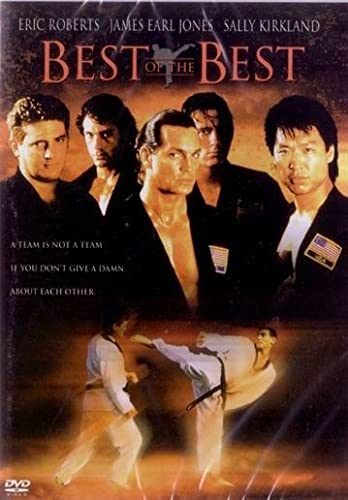 DVD cover featuring five martial artists above two men sparring in white uniforms.