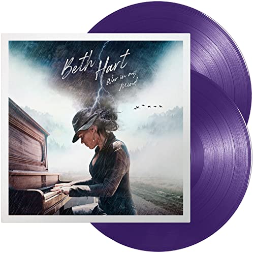 Beth Hart War In My Mind album cover with two purple vinyl records.
