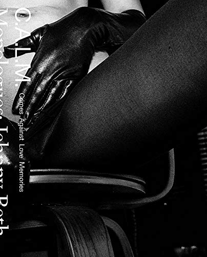 Book cover: black-gloved hands embracing legs in black and white.