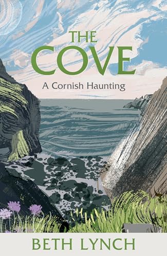 Book cover depicting a coastal cove with cliffs under a blue sky.