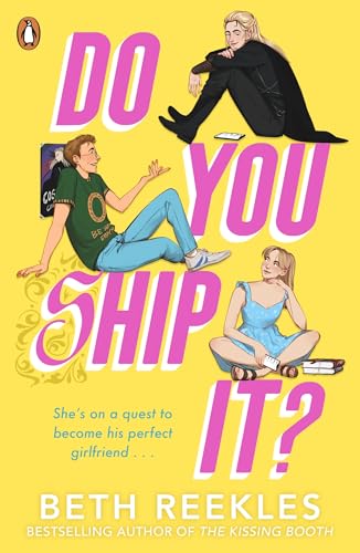 Book cover with three illustrated characters on a yellow background and pink text.
