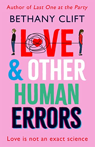 Book cover: "Love And Other Human Errors" with red, teal, and green text.