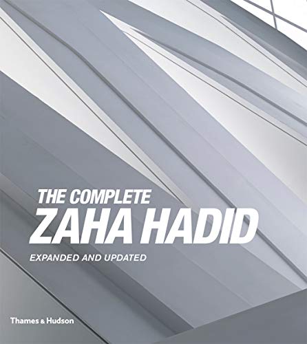 Book cover for “The Complete Zaha Hadid” with angled, modern design.