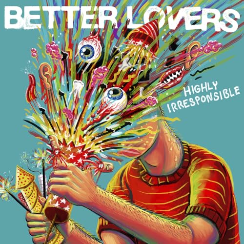 CD cover: colorful, surreal illustration of a person and exploding objects.